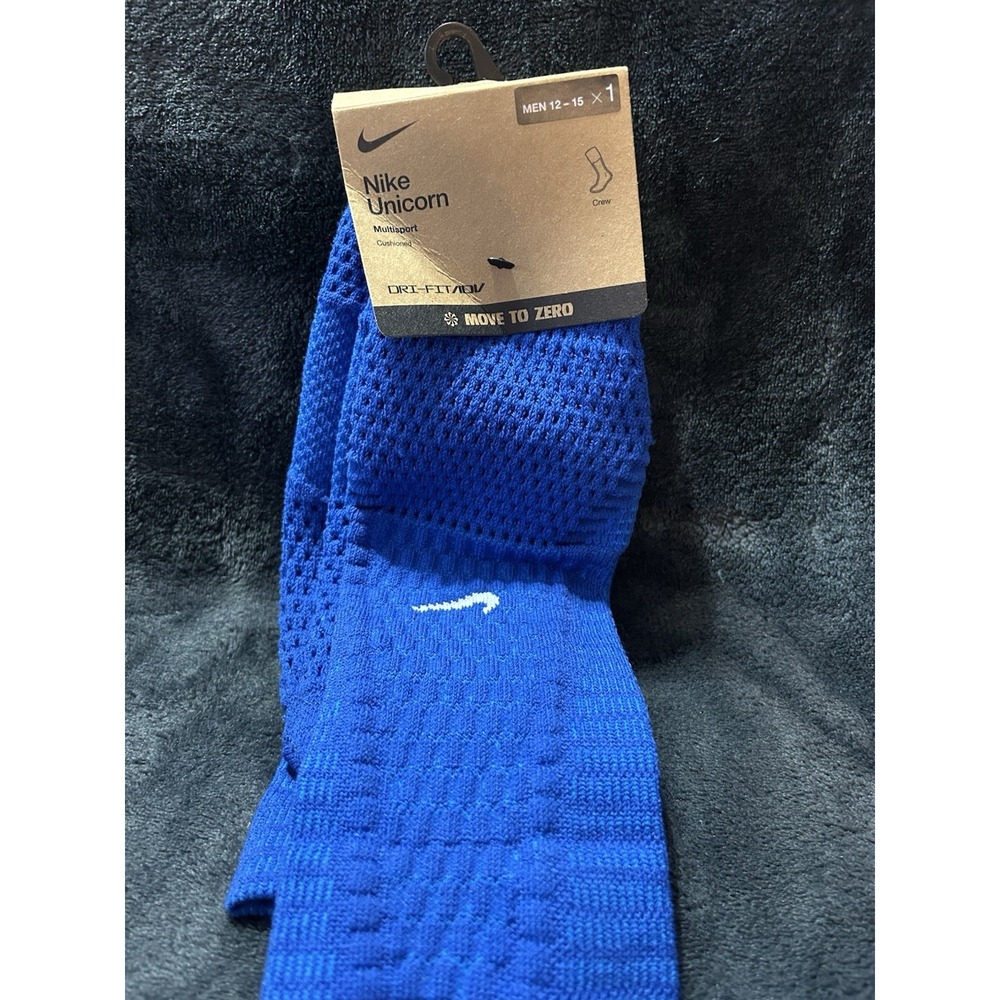 Nike Unicorn Dri-Fit Men's 12-15 Blue Crew Socks (D5)